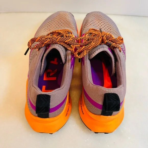 Nike React Pegasus Trail Purple and Orange Athletic Shoes Sz 6.5 - Picture 3 of 9
